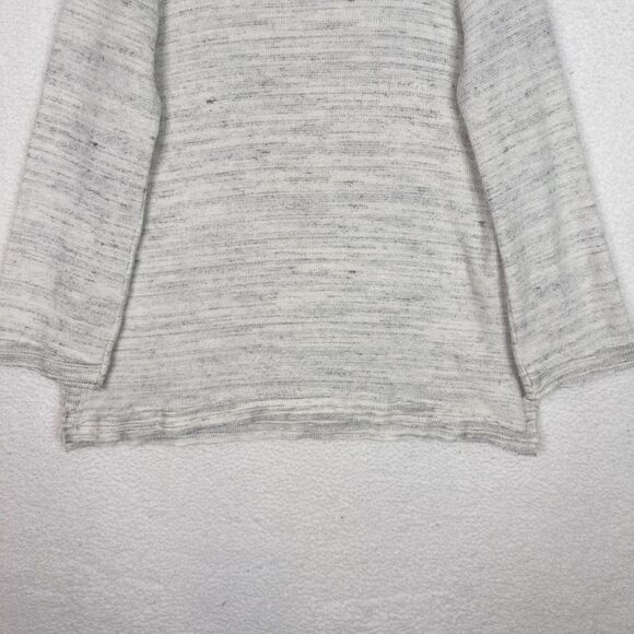 Anthropologie‎ Maeve Risa Hacci Tunic Sweater Sz L Grey Marled Cowl Neck Relaxed - Picture 4 of 16
